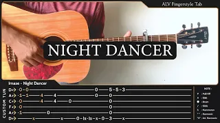 【imase】NIGHT DANCER（MV）Fingerstyle Guitar Cover | TAB Tutorial