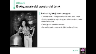 Fizyka - klasa 8 - Elektryzowanie ciał przez tarcie i dotyk