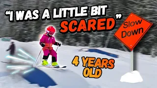 4 Year Old Gets Scared Skiing | Outdoor Adventure Family Skiing Everyday