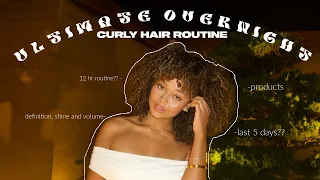 ULTIMATE OVERNIGHT  CURLY HAIR ROUTINE | heavenmarley