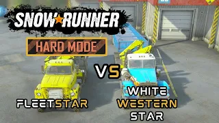 Fleetstar Vs White Western - Which is better? [S01E15] Snowrunner HARD MODE