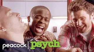 Shawn and Gus Can't Stop Laughing at a Dead Guy | Psych