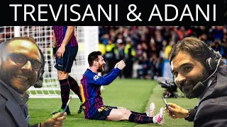 Trevisani e Adani commentano la punizione di Messi contro il Liverpool