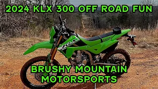 2024 KLX 300 Off Road Riding | Brushy Mountain Motorsports Trails | KLX 300 Off Road Performance