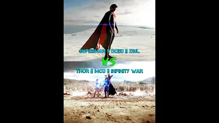Superman (ZSJL) vs Thor (INFINITY WAR) #youtubeshorts