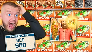 NEW BIG BASS SPLASH SLOT WENT CRAZY