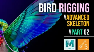How to Rig a Bird in Maya with Advanced Skeleton - PART 02 [The Wings]