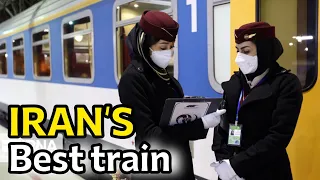 IRAN'S Best train in 2024 | Kerman to Tehran train station | Traveling alone in the winter night