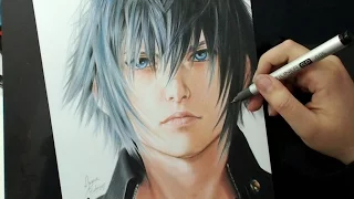 DRAWING CHALLENGE | Noctis Lucis Caelum | Final Fantasy XV