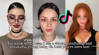 I see a strong confident and beautiful young lady, oh look you're here too ~ Tiktok Compilation