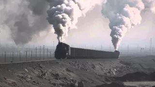 Steam of Sandaoling Coal Mine Railway  China(Dec.2009) 1 中国・三道嶺炭鉱鉄道の蒸気機関車（2009年12月）1