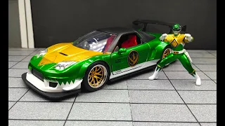 Honda NSX 2002 Type R and Green Ranger, Jada Toys diecast scale 1/24