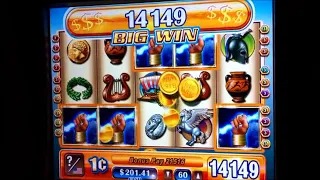 WMS game Zeus Bonus wins 100 Free games BIG win