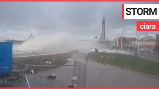 Storm Ciara hits one of Britain's most iconic seaside resort | SWNS