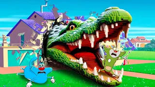 Crocodile vs Oggy In Teardown