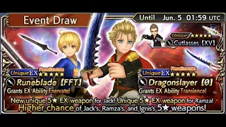 Dissidia Final Fantasy: Opera Omnia - Jack & Ramza EX (゜▽゜;) Event Draw