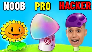 NOOB VS PRO: CONSEGUI VENCER O MODO NOTURNO DO PLANTS VS ZOMBIES!!