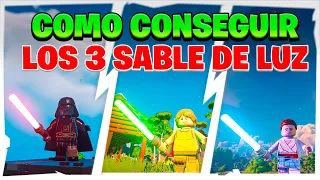 Guia LEGO Fortnite Star Wars | Como Conseguir Todos Los Sables de Luz (Rojo, Azul y Verde)