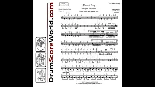 Drum Score - Avenged Sevenfold - Almost Easy (sample)