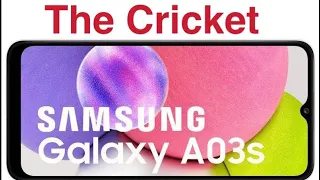 Cricket Samsung A03s Unboxing