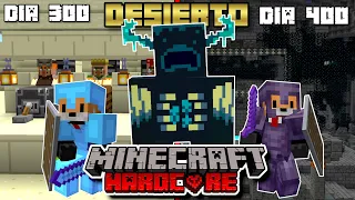 Sobreviví 400 Días en MINECRAFT HARDCORE pero en un DESIERTO INFINITO!!!