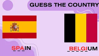 Guess the country by the LAST 2 LETTERS (🤔HARD😬!!!) in 3 SEC!!..