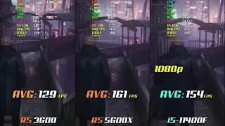 Ryzen 5 5600X vs Ryzen 5 3600 vs i5 11400F 1080p