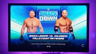 WWE2K22 ( Brock Lesnar VS Goldberg ) Gameplay