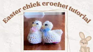 CROCHET CHICK EGG COVER TUTORIAL Beginner how to crochet easter chick creme egg cover UK&US terms