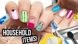 10 Nail Art Designs Using HOUSEHOLD ITEMS! | The Ultimate Guide #9