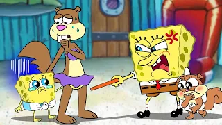 Unstable SpongeBob Family! : Baby SpongeBob is Really Bad? | Spongebob SquarePants Animation