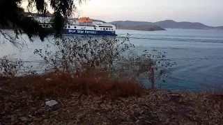 Blue star 1 arrival Patmos