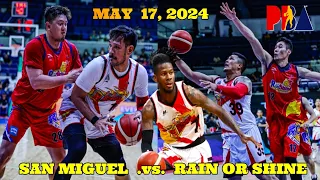 PBA Live Today SAN MIGUEL vs. RAIN OR SHINE May 17, 2024 PBA Schedule Today @ MOA Arena #smb #pba