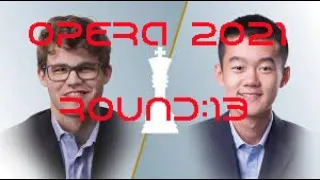 2021 Opera Euro Rapid: Top Vs Bottom Of Round 13: Ding Liren vs Magnus Carlsen