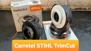 Como colocar fio de nylon no carretel STIHL TrimCut 31-2/32-2/41-2/42-2