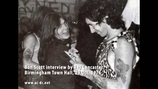 Bon Scott Interview Birmingham 29 Oct 1976