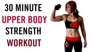30 Minute Upper Body BLAST Workout - Strength with Dumbbells