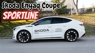 Skoda Enyaq Coupe 85 Sportline (286hp) - POV Drive & Walkaround | Cars by Vik