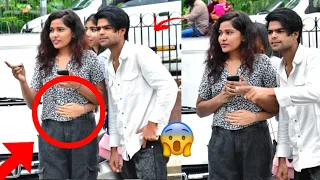 Waist Touching With Twist Prank On cute Girl's 😂 | First time in india | Epic Reaction