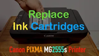 Canon PIXMA MG2555s Ink Cartridge Replacement.