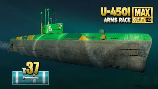 Submarine U-4501 in "arms race" batlle - World of Warships