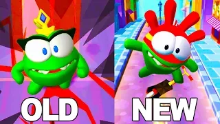 Om Nom Run - Old Version vs New Version Gameplay FHD (Android/iOS)