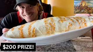 $200 UNDEFEATED 8 MINUTE CHALLENGE! - Mega Burrito - Puerto Vallarta (Flushing, MI)