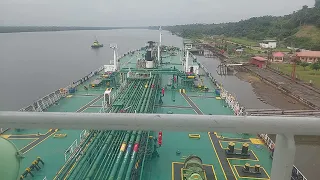 MT Capt. Gregory Using Fwd Mooring Springs for Opening the Stern. Departure at Dozzy Jetty, Calabar.