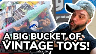 A Big Bucket of Vintage Toys | Thrift Store Treasure #toyhunt #thriftwithme