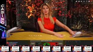 Relaxing Calming ASMR Baccarat Session with Viktorija #2 - Unintentional ASMR In The Casino