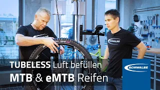 Das richtige Befüllen von MTB & eMTB Reifen bei der Tubeless Montage