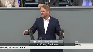 Bundestag 13.09.2018 * Änderung des Parteiengesetz * Jan Korte Die LInke * mehr Geld für Parteien