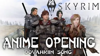 Skyrim Anime Opening in Dragon Language