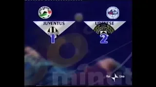 2000-01 (4a - 01-11-2000) Juventus-Udinese 1-2 [Sosa,Sosa,DelPiero(R)] Servizio 90°Minuto Rai1
